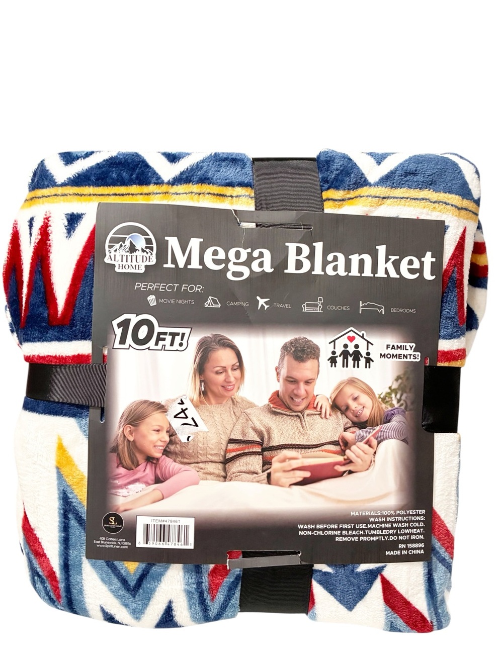 10ft Aztek Boho Mega Blanket Bed Couch Family NEW